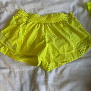 Women's Neon Yellow Shorts